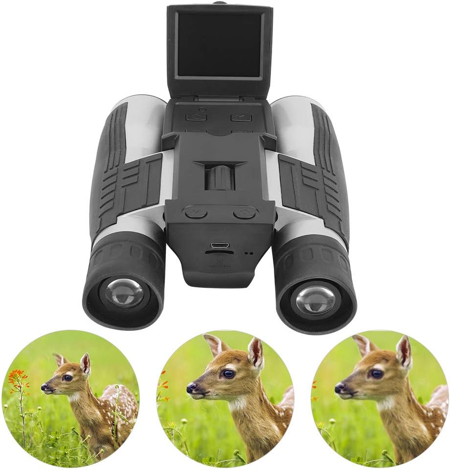Telescopio, Telescopio Digital de Alta Definición, Telescopio Binocular Ligero Multifunción Grabación de Video al Aire Libre Tomar Fotos Binocular