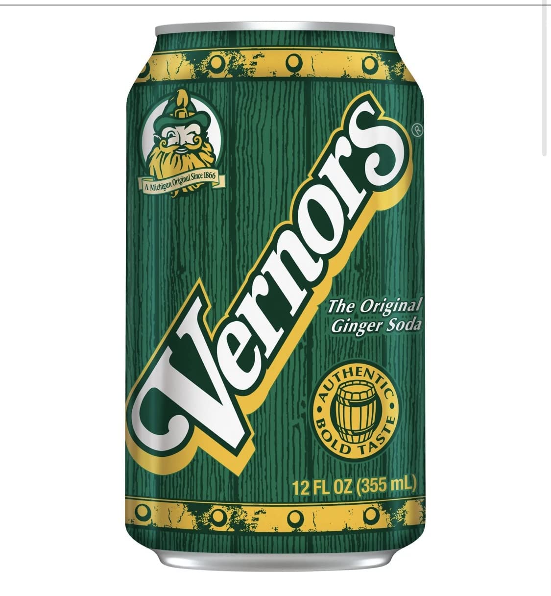 Vernor’s Ginger Ale Soda, 12 onzas (24 latas)