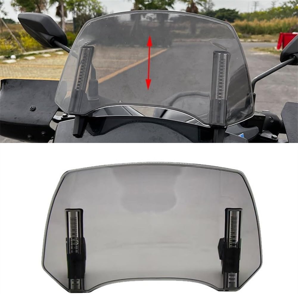 Motorcycle Windshield for Y&AMAHA MT-09 MT-07 Motorcycle Wind Deflector Windscreen Windshield (Color  Transparent)