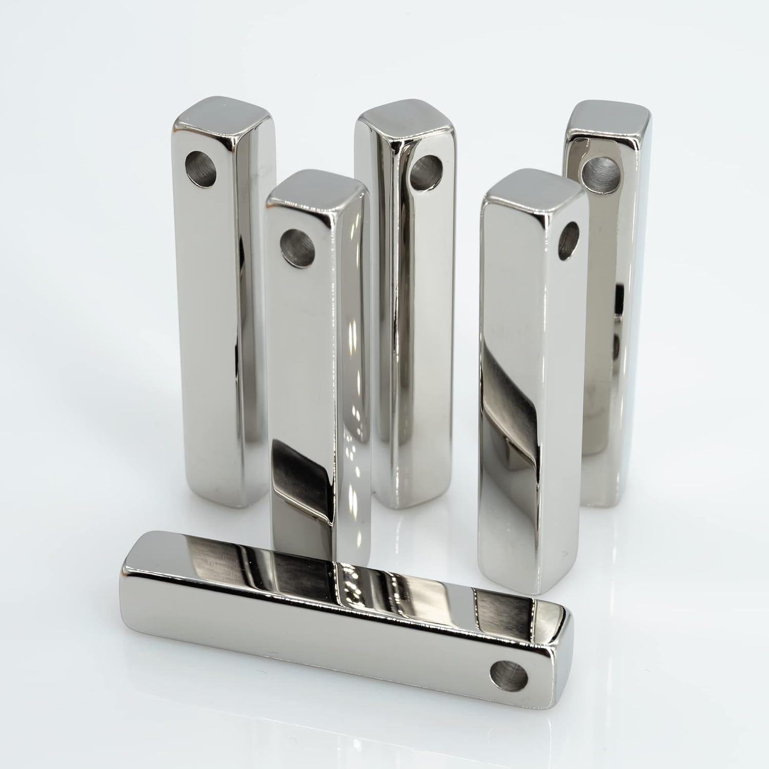 StayMax Barra rectangular para grabado, acero inoxidable, 10 unidades