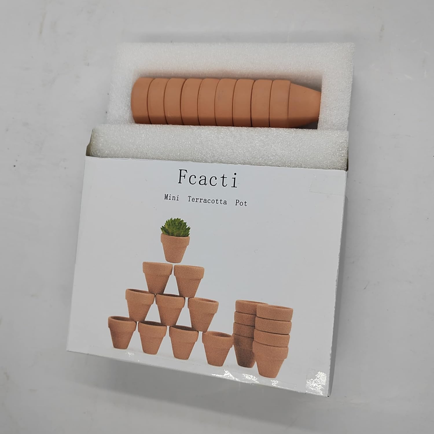 Mini macetas de terracota con agujeros de drenaje, maceta de cactus suculenta de 1.2 pulgadas, macetas pequeñas de arcilla para cactus pequeños