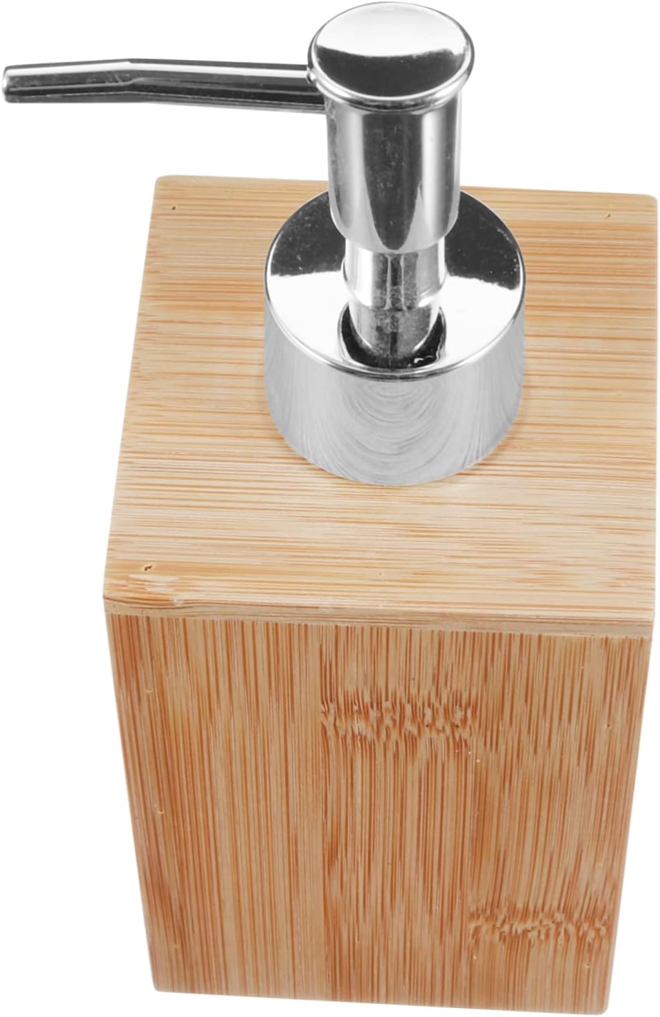 Zerodeko Dispensador de jabón de madera 2pcs Bomba de llenado de botellas de mano Fregadero de bambú Botellas de bomba de bambú