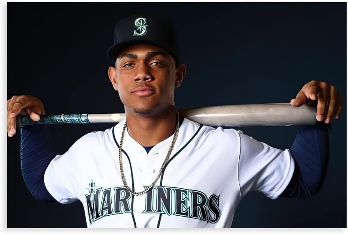 Julio Rodríguez – Póster en lienzo con diseño de estrellas de béisbol para decoración de pared, pintura para sala de estar, dormitorio, sin marco 12