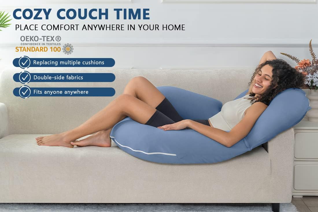INSEN Almohada de lectura, almohada de espalda para sentarse en la cama para leer, enfermera y relajarse, almohada de lectura para adultos, madres y