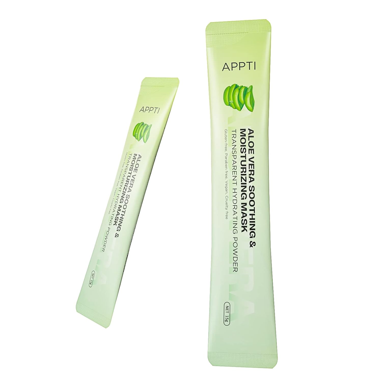 APPTI Máscara de gelatina de aloe vera, máscara facial de spa para el hogar, para aliviar los poros, quitar puntos negros, poros de limpieza