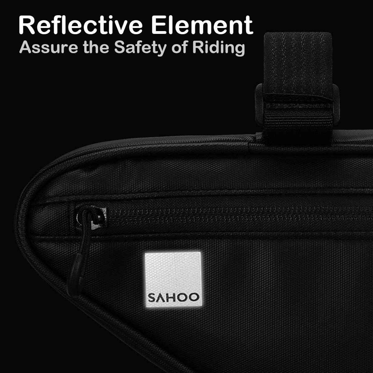 Bolsa de almacenamiento de bicicleta 121469 Bolsa triangular de tubo superior de bicicleta resistente al agua Paquete de ciclismo Bolsa de