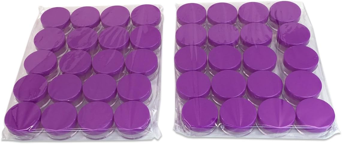 Beauticom – Tarros redondos transparentes para loción, cremas, tónicos, bálsamos labiales, muestras de maquillaje, sin bisfenol A