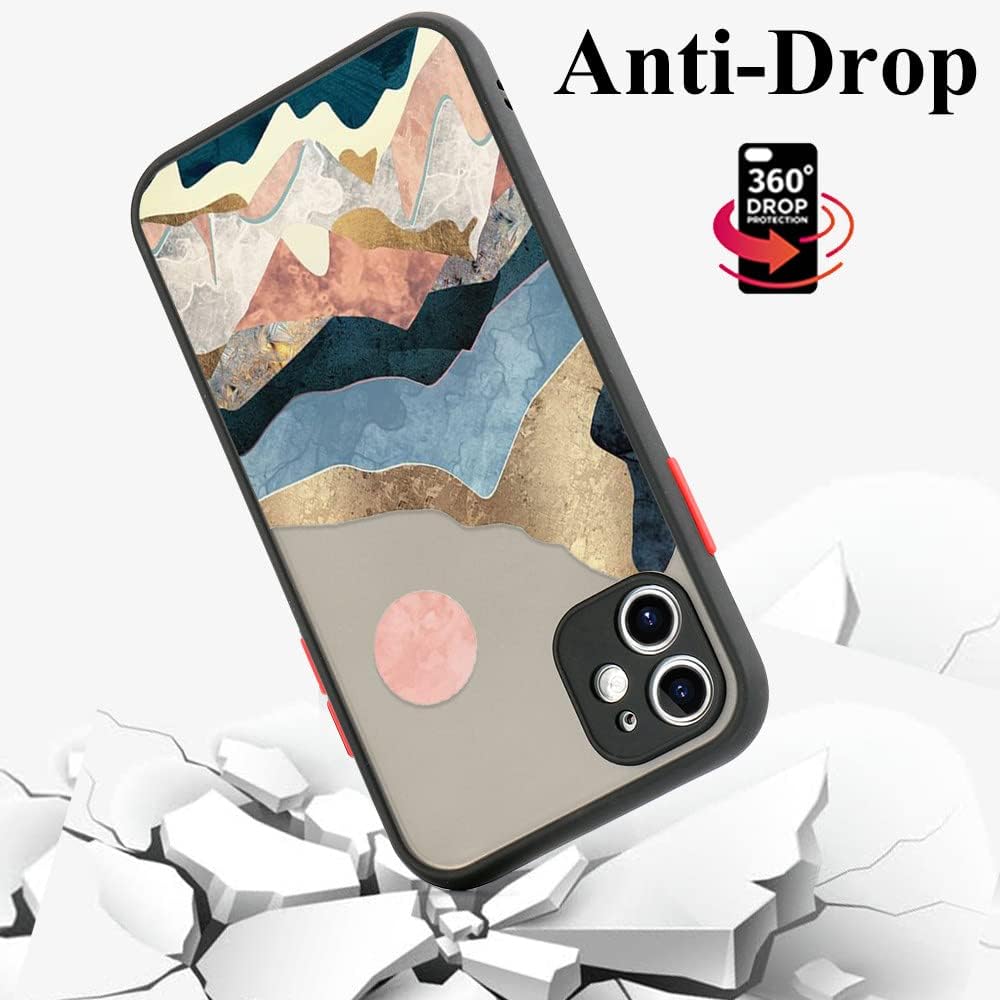 Funda de teléfono de paisaje floral mate para Xiaomi para Redmi Note 10 Pro 9 8 7 9s 10s 9A 9C NFC 9T Poco X3 Pro M3 F3 Fundas de protección mate
