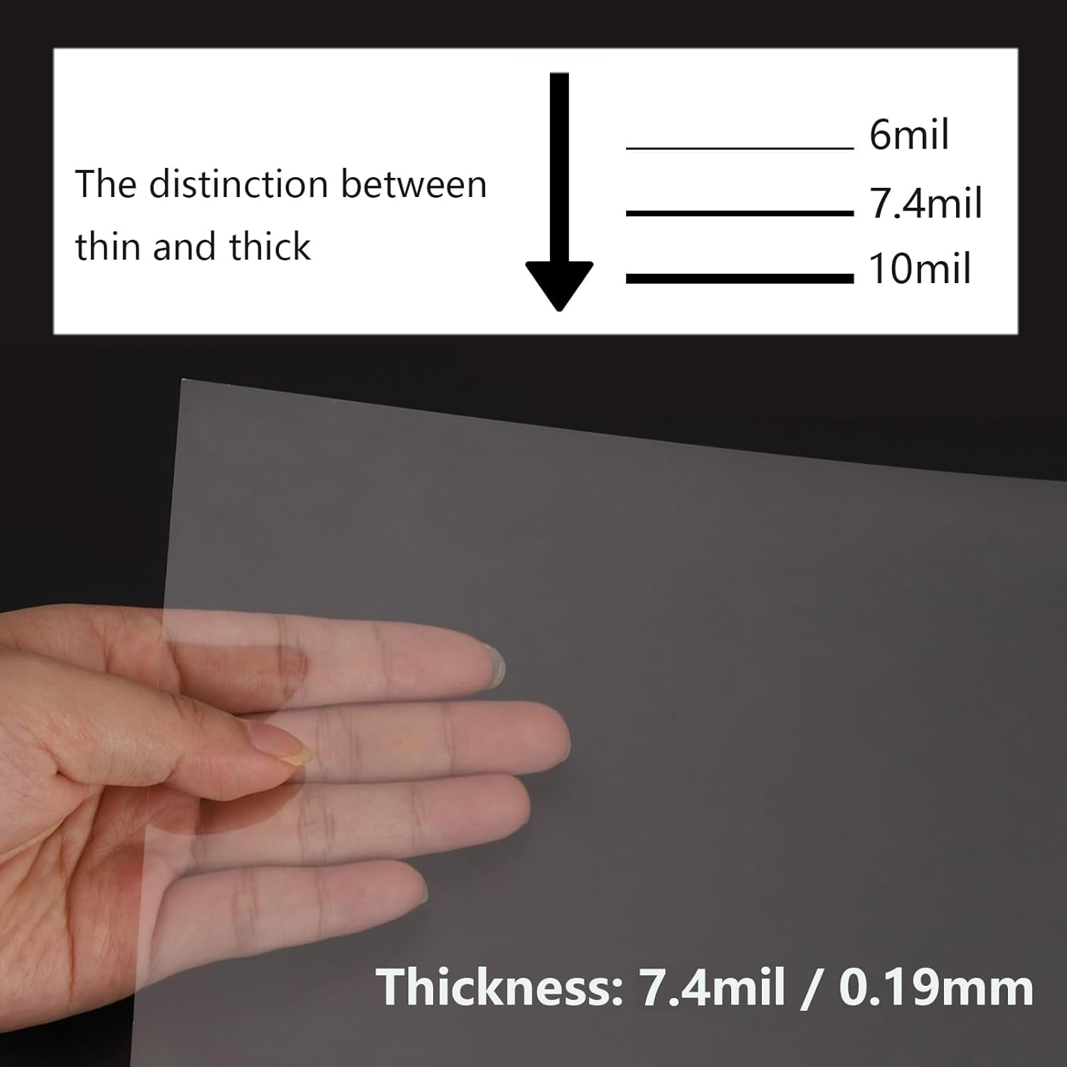 50 hojas de plantilla Mylar de 7.4 mil0.007 in, plantilla de Mylar transparente de 12 x 12 pulgadas para máquina de corte Cricut, corte láser