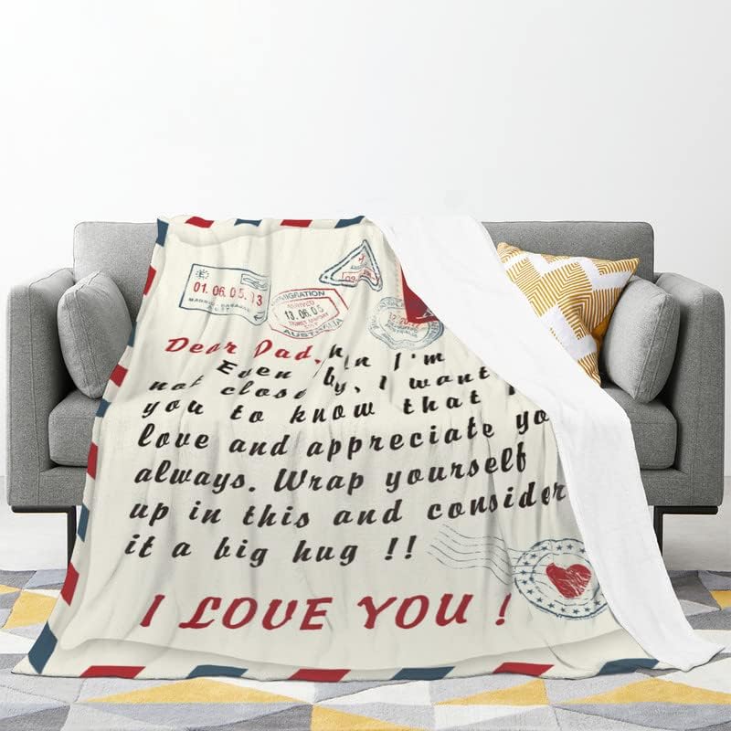Regalos para papá, manta para papá regalo de hija e hijo, para papaya, manta para papá, 80 x 60 pulgadas