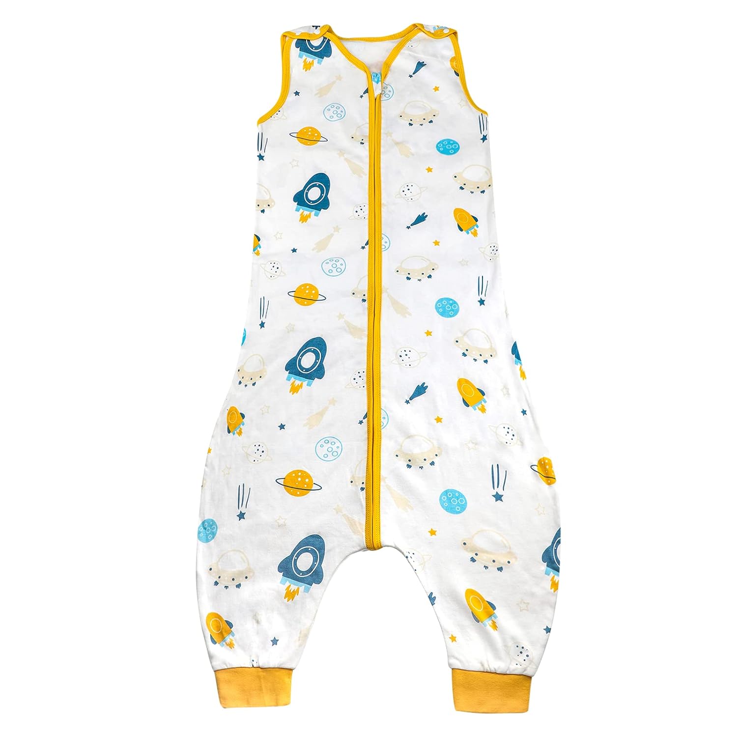 MOEMOE BABY Saco de dormir con pies, saco de dormir para bebé, sin mangas, manta portátil para bebé con piernas, saco de dormir de algodón para
