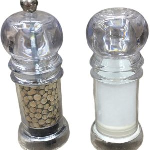 Molinillo manual de sal, pimienta y especias (2 unidades), color blanco Molinillo manual de sal, pimienta y especias (2 unidades), color blanco