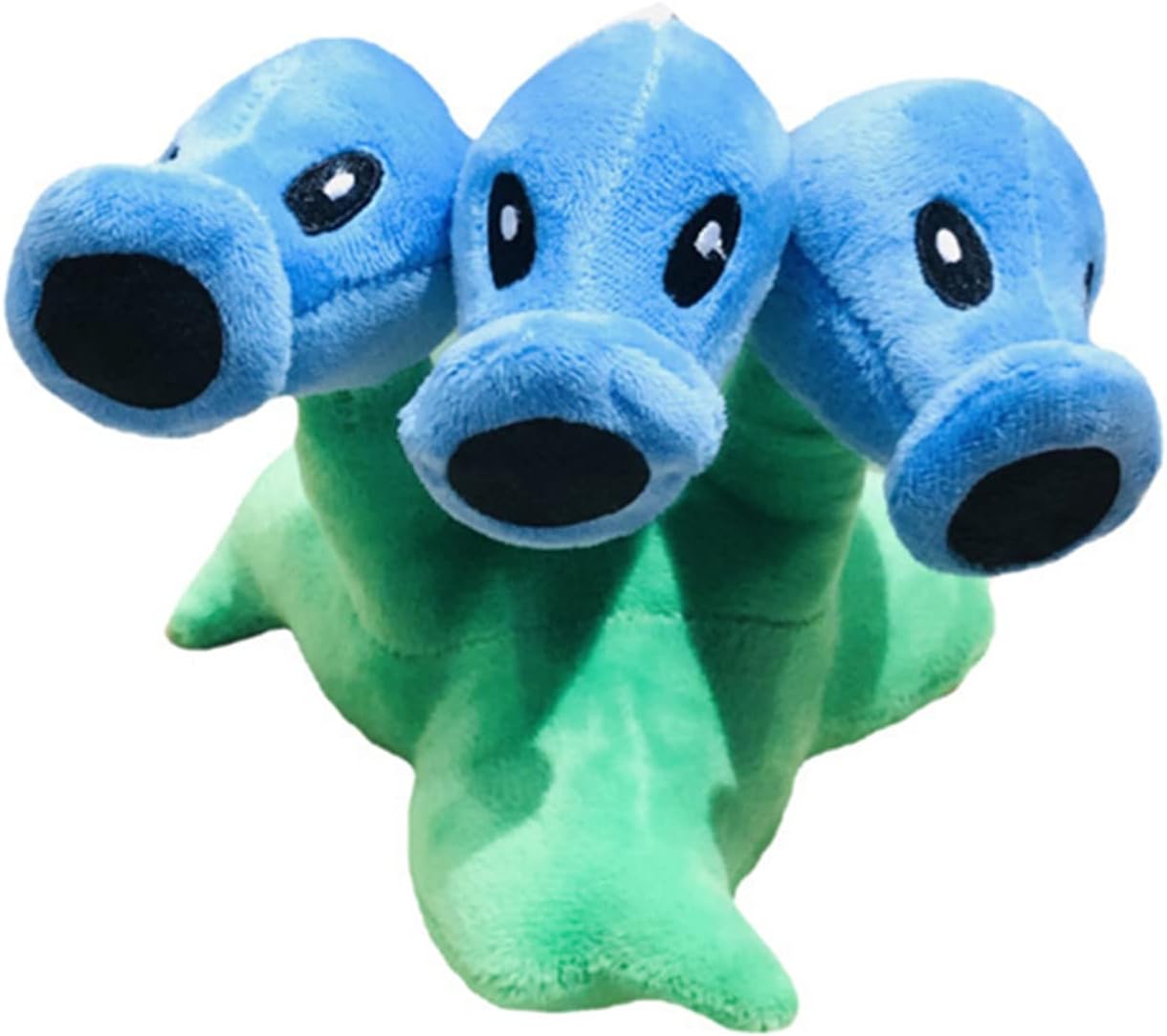 7 “Pea Plants and Zombies vs Peashooter Juguetes de peluche Threepeater PVZ Plush 1 2 Peluche suave de tres cabezas Juguete de guisante de hielo