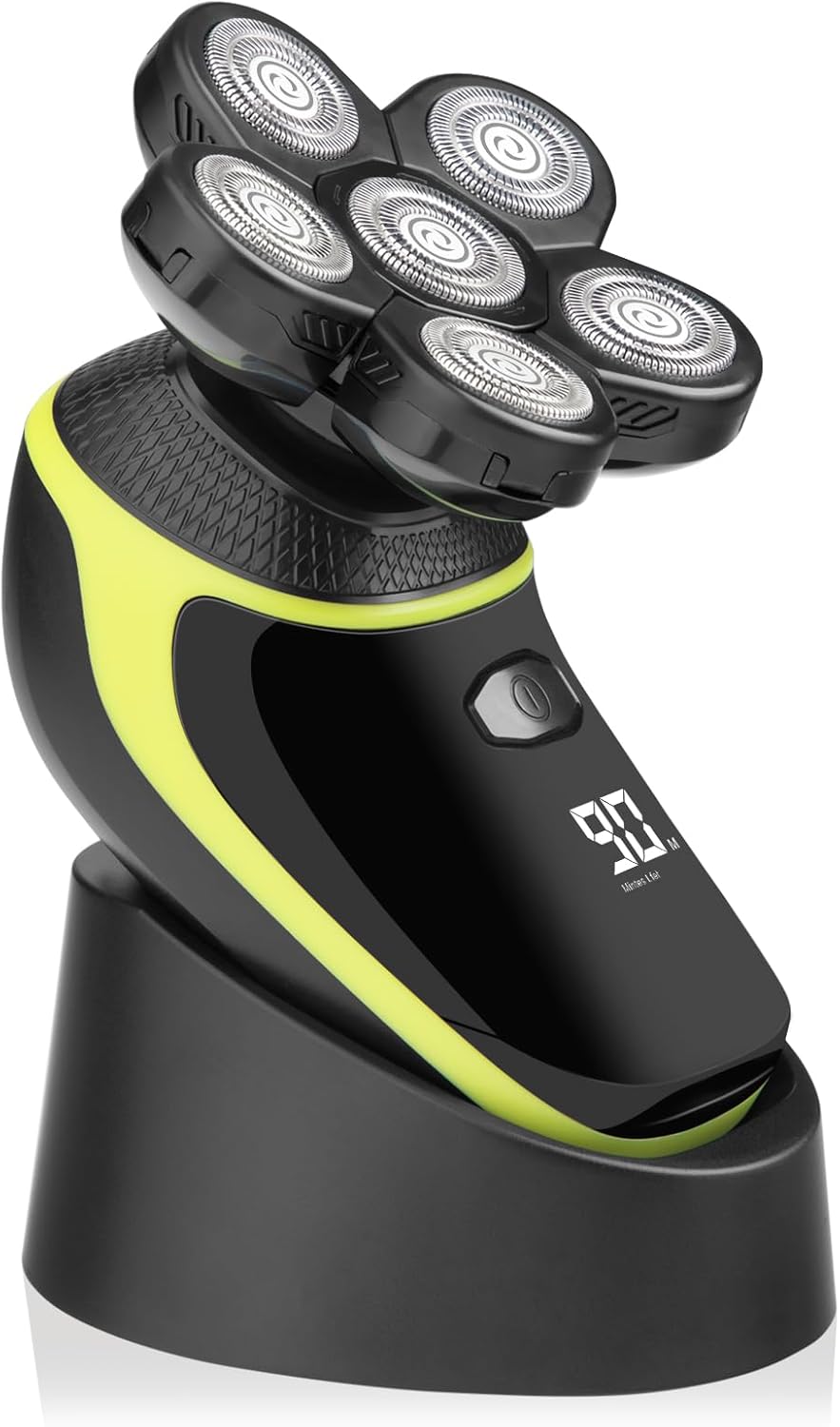 Telfun Base de carga antideslizante y resistente al agua soporte alimentado por USB para afeitadora Telfun Head para hombres calvos, incluye cable