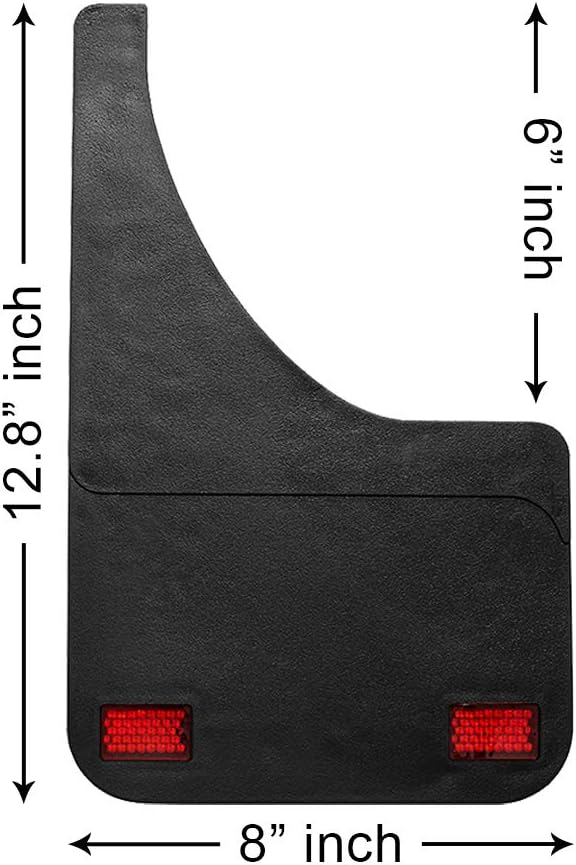 Swiss Drive – Aletas universales para barro, protectores de goma para automóviles, 2 aletas con tornillos de fijación, fáciles de instalar,