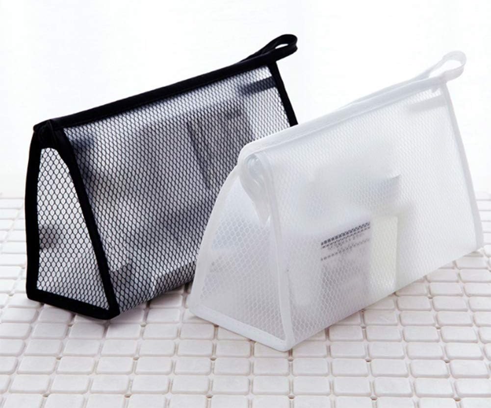 AKOAK Bolsa de maquillaje de viaje de 2 piezas, bolsa de almacenamiento portátil de EVA para necesidades diarias, impermeable, organizador de