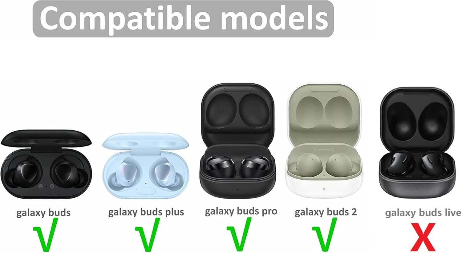 Puntas de espuma viscoelástica compatibles con Galaxy Buds ProGalaxy Buds 2  Galaxy Buds Plus de repuesto, cancelación de ruido perfecta, cabe en la