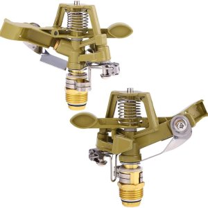 Rociador de riego giratorio, rociador de riego de agua compatible con rociador de riego de agua de aleación de zinc giratorio de 360, adecuado para Rociador de riego giratorio, rociador de riego de agua compatible con rociador de riego de agua de aleación de zinc giratorio de 360, adecuado para