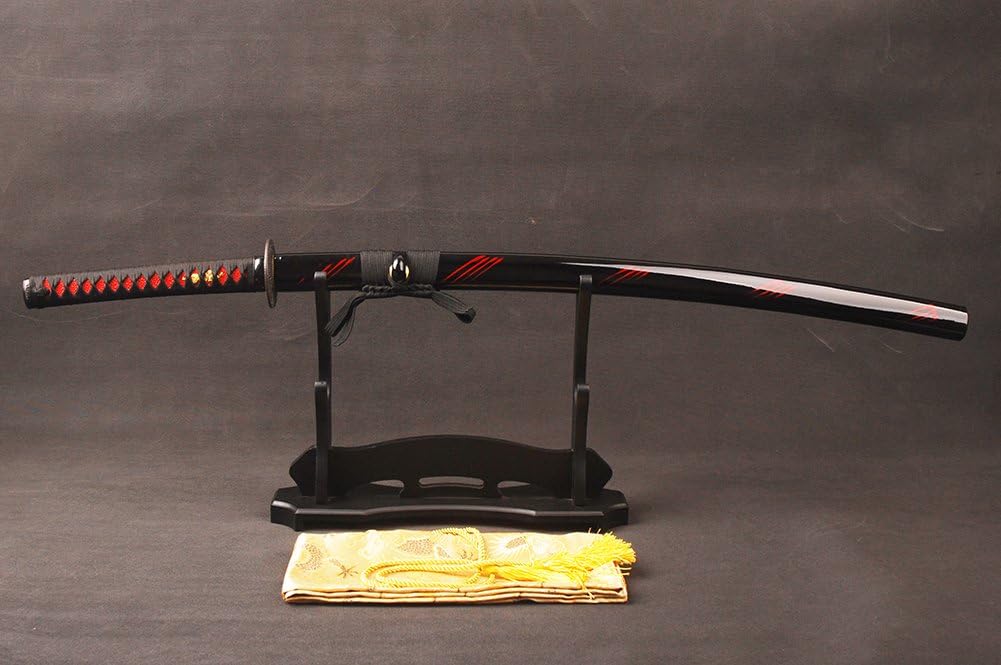 Samurai Sword – Espada katana forjada a mano auténtica, espada de anime, espadas japonesas, proceso de endurecimiento tradicional, perfecta para