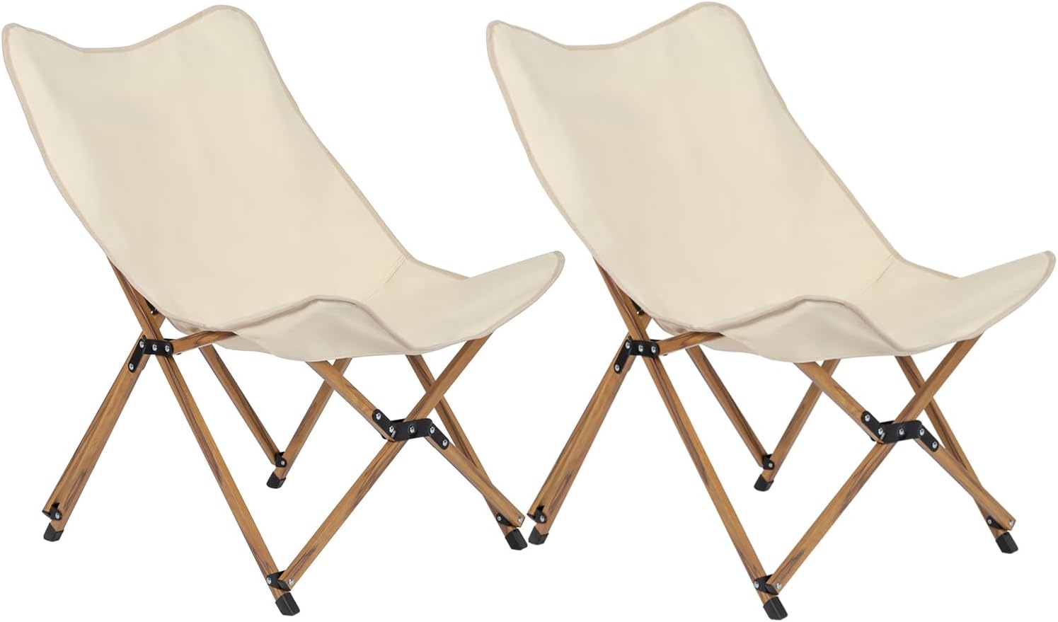 Outvita Silla plegable para campamento, silla portátil de mariposa para exteriores con bolsa de transporte para campamento, picnic, pesca, playa,