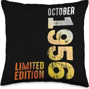 Since Month Of October Limited Edition Vintage Since Retro Vintage 1956 October Throw Pillow, 16×16, Multicolor Since Month Of October Limited Edition Vintage Since Retro Vintage 1956 October Throw Pillow, 16×16, Multicolor