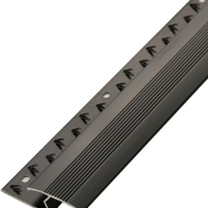 TREGOO Tira de borde de alfombra con superficie antideslizante, tiras de transición de umbral en forma de Z, tira de transición decorativa de TREGOO Tira de borde de alfombra con superficie antideslizante, tiras de transición de umbral en forma de Z, tira de transición decorativa de