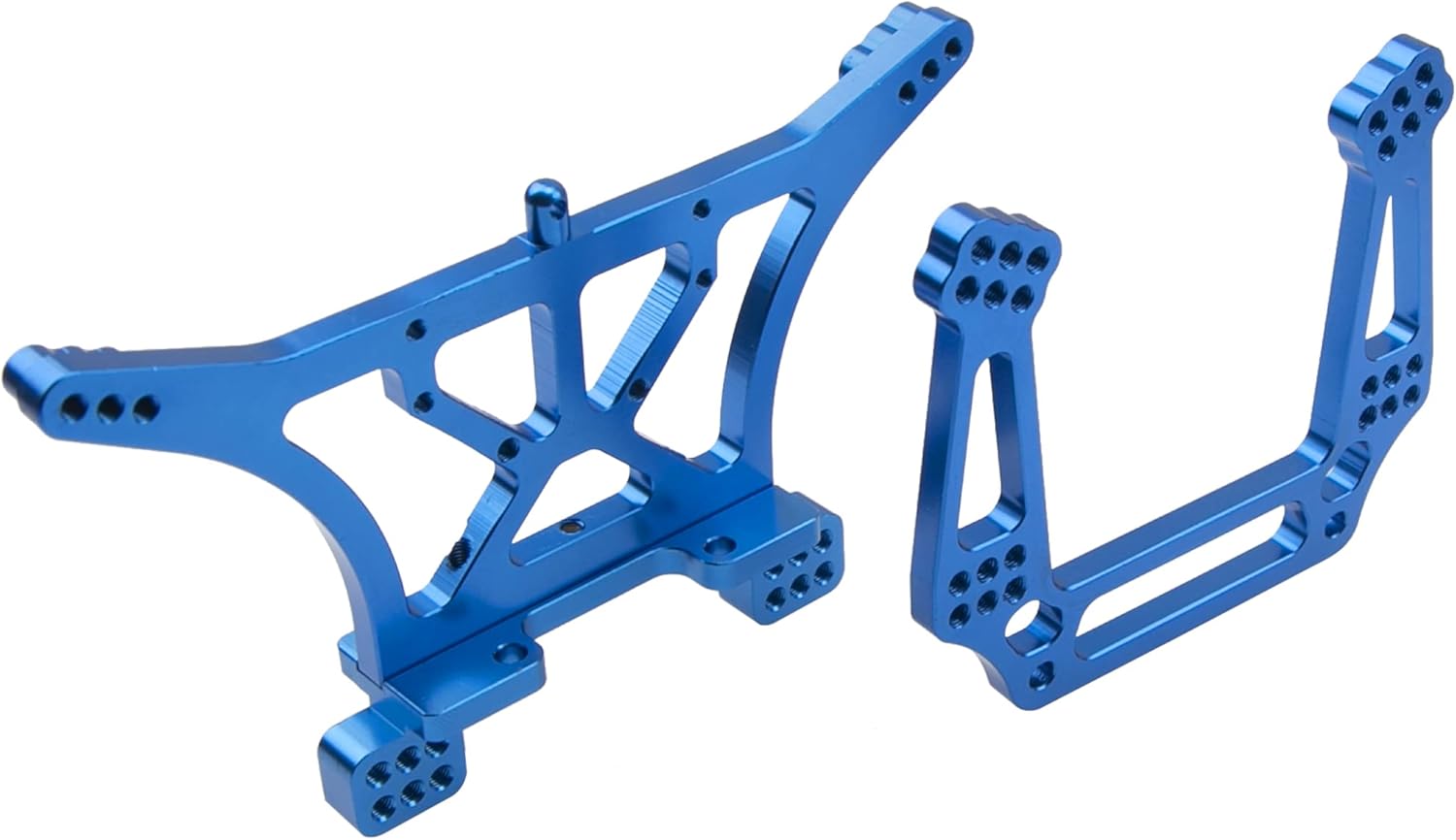 ShareGoo – Soportes de torre de choque delantero y trasero de metal, parte mejorada de 3638 3639, compatible con Traxxas Slash 2WD Rustler VXL