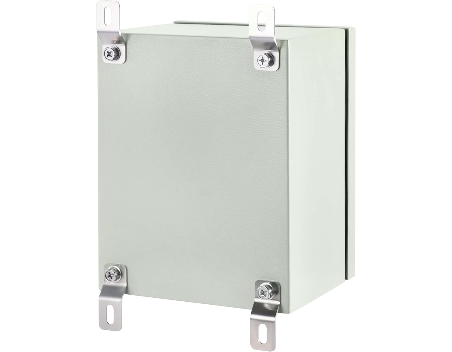 KWONONG Caja eléctrica impermeable IP65 para proyectos de interior y exterior, incluye placa de montaje y soporte de pared de 250 × 200 × 5.906 in