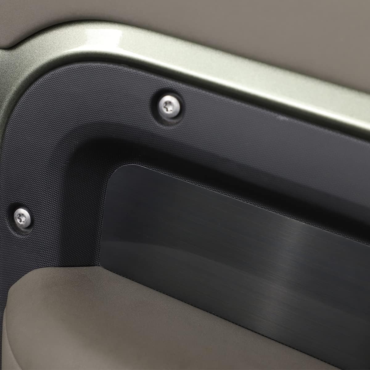 Cubierta de panel de decoración de puerta interior de aleación de aluminio, 4 piezas para Land Rover Defender 110 2020-2022 accesorios de automóvil