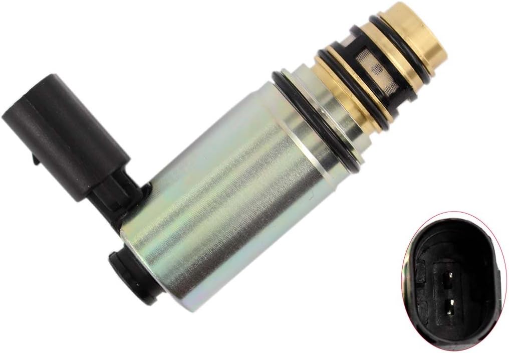 XtremeAmazing Válvula solenoide de control del compresor de CA se adapta a VW Jetta GTI Passat Eos RAV4 Camry Sunair EV-019 compresor PXE16 PXE14
