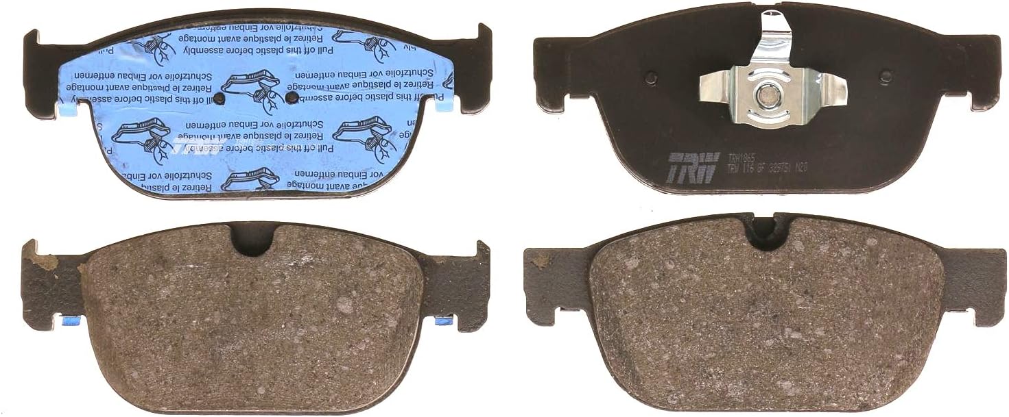 Recubierto 13.583 in ventilado 5 lengüetas de disco rotores y TRW Pro baja metálica Pad Set Freno delantero Kit para Volvo S60 S90 V60 XC V90 XC XC