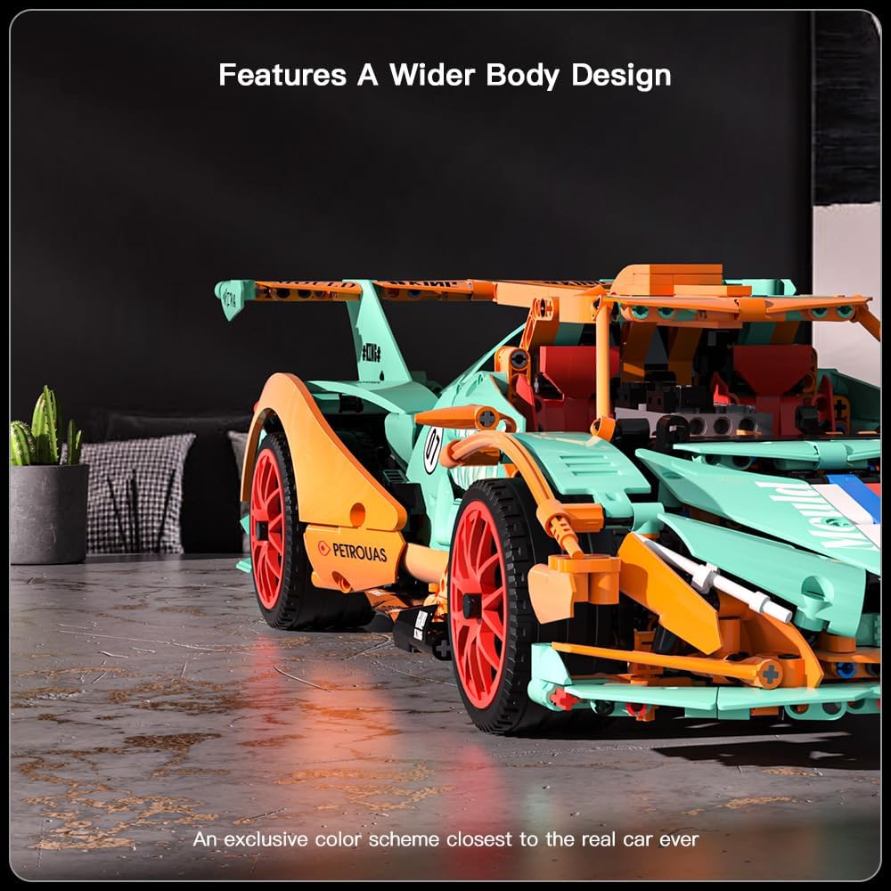 Mould King Apollo IE – Juego de construcción de autos de juguete, 13155 bloques de construcción Super Race Car modelo de coche deportivo con control