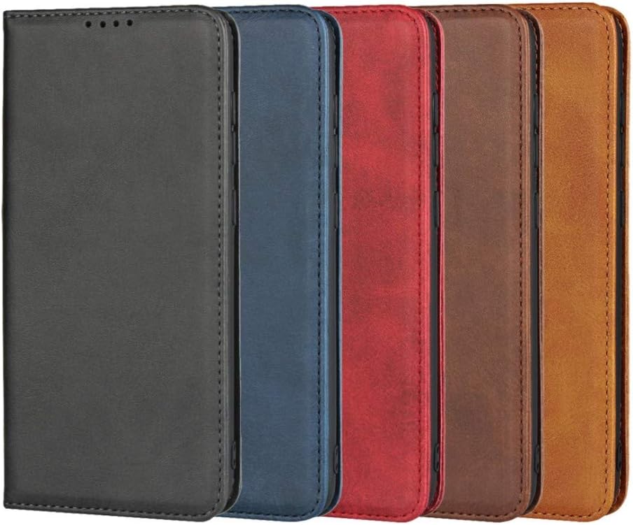 Funda magnética para Samsung Galaxy A70, de piel sintética, con función atril, con ranuras para tarjetascompartimento para efectivo, color azul