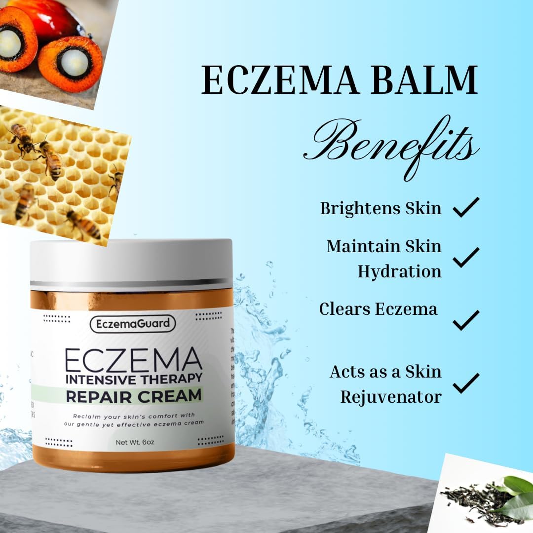 Eczema Guard -Tratamiento natural de eccema, hidratante hipoalergénico, alivio de la piel sensible, producto para el cuidado del eccema, cuidado
