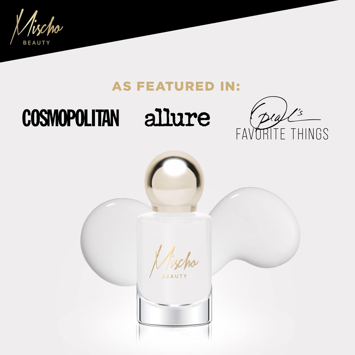 mischo Esmalte de uñas blanco ópalo de lujo, A Beautiful Life, esmalte de uñas vegano similar al gel resistente a las astillas, esmalte de uñas de