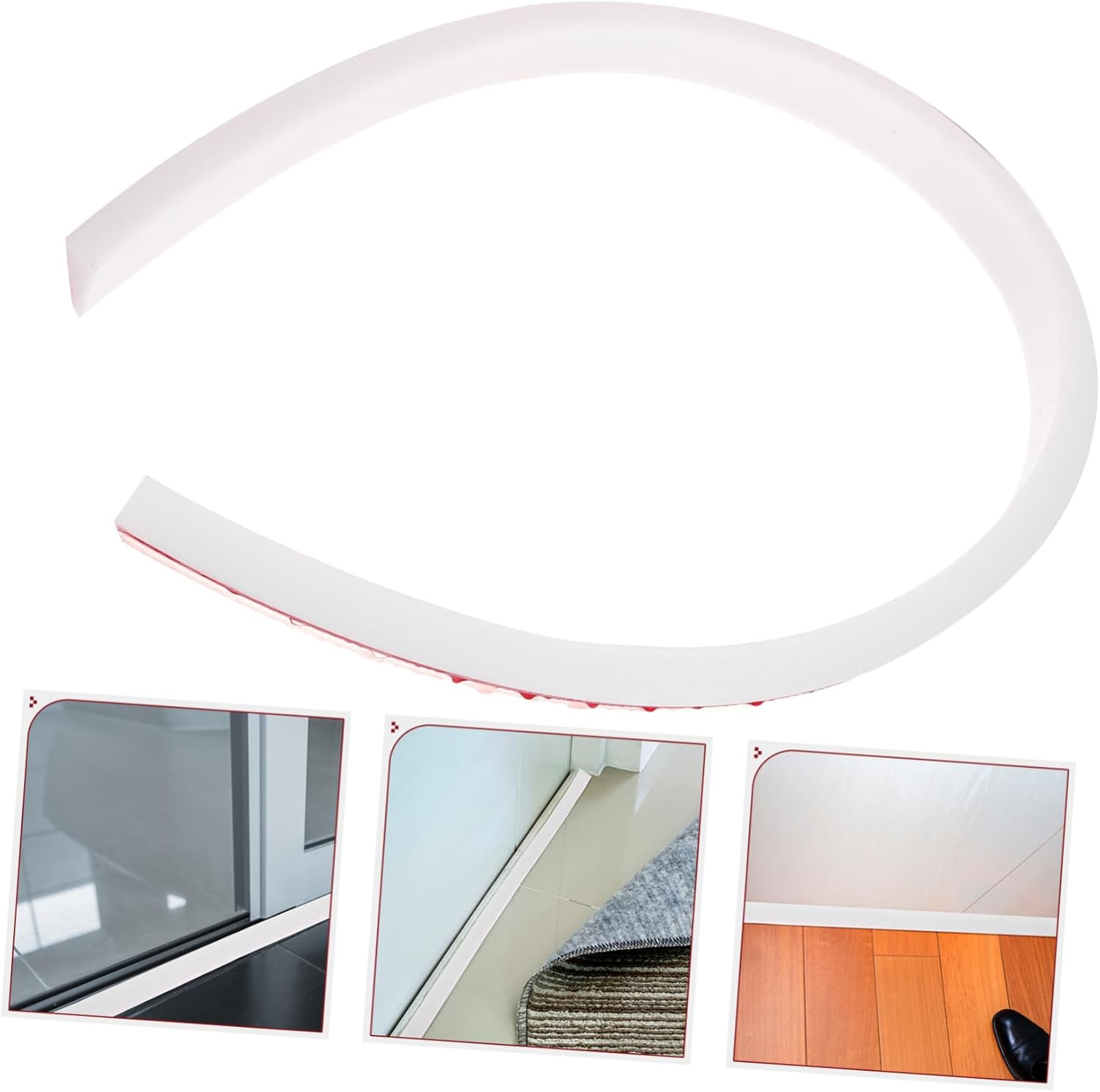 DOITOOL Protector contra salpicaduras de bañera para mantener el agua en la ducha, umbral de agua para baño, puerta de piso, barrera de agua,