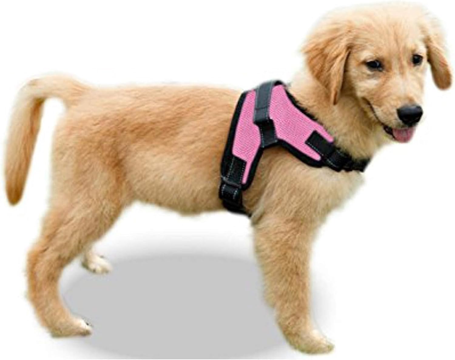 Copatchy – Arnés ajustable reflectante para perro con asa evita tirones, XS, Rosado