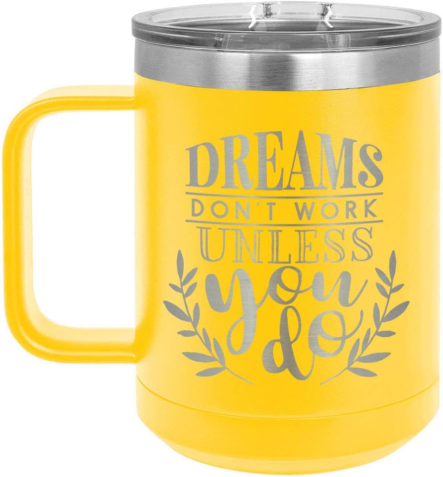 Taza de café de viaje con tapa abatible  Taza de café de viaje aislado  Ideas de regalo de cumpleaños o Navidad de mujeres o hombres  Compare con