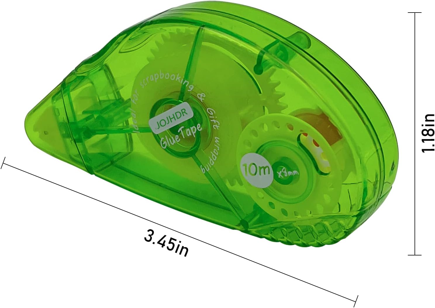 Cinta adhesiva de doble cara, rodillo adhesivo para álbumes de recortes, para manualidades, tarjetas y álbumes de recortes, 0.3 x 360 pulgadas,