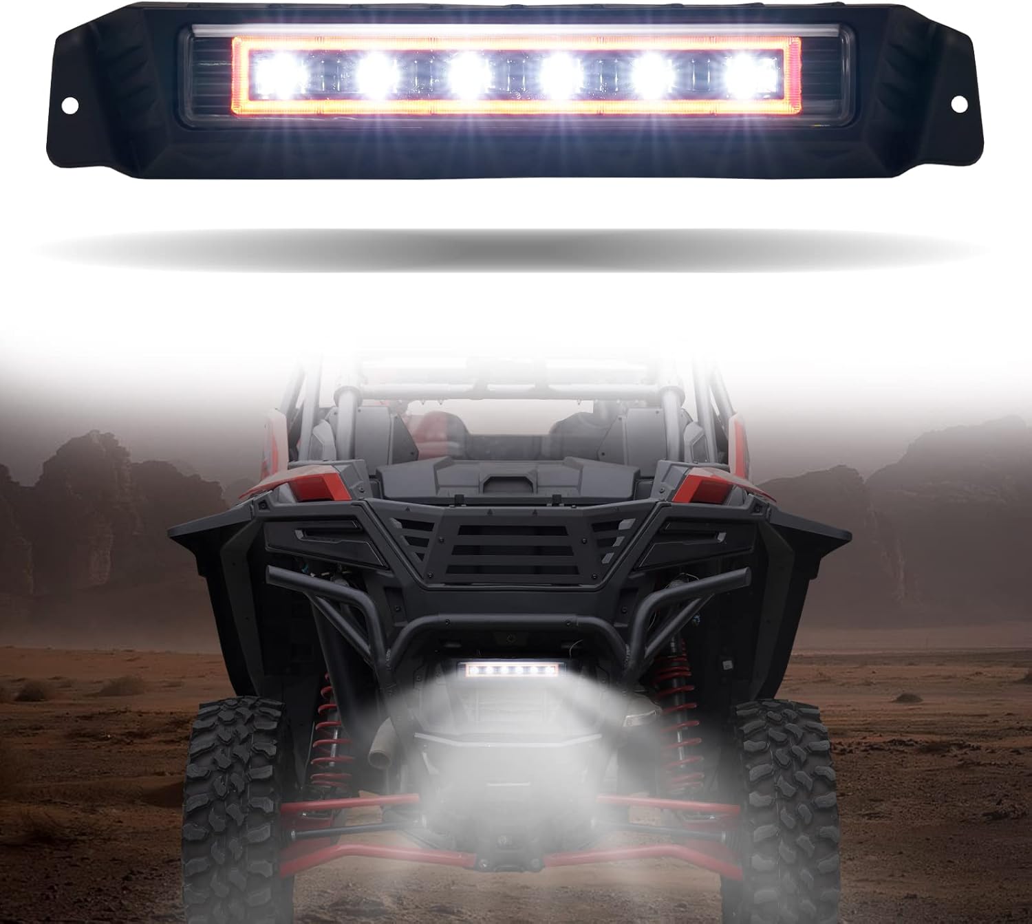 A & UTV PRO Luces LED traseras con luces traseras de freno ámbar para Polaris RZR PRO XPRZR Turbo R 2020 2021 2022 2023 2024, accesorios de lámpara