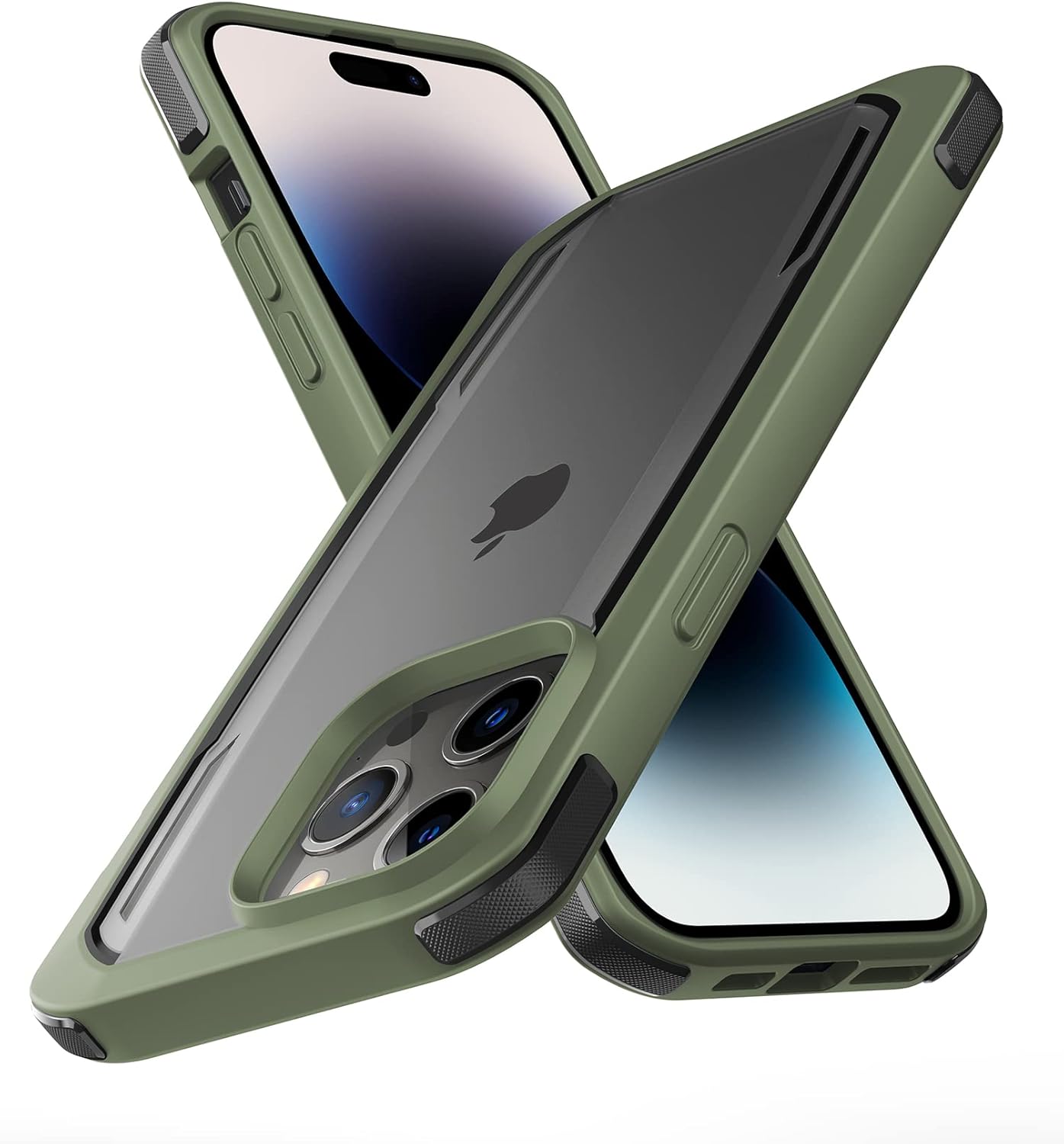 RAPTIC Funda segura para iPhone 14 Pro Max, protección contra caídas de 13 pies de grado militar, a prueba de golpes y arañazos, funda protectora no