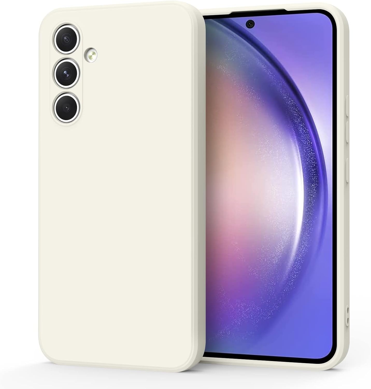 AK Funda protectora para Samsung Galaxy A54 5G, elegante funda protectora de cuerpo completo de silicona líquida delgada para Samsung Galaxy A54 5G