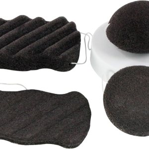Spunspon Konjac – Juego de esponjas faciales orgánicas exfoliantes, exfoliantes faciales suaves diarios, cuidado de la piel, esponja de limpieza Spunspon Konjac – Juego de esponjas faciales orgánicas exfoliantes, exfoliantes faciales suaves diarios, cuidado de la piel, esponja de limpieza
