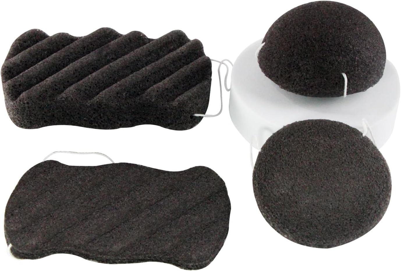 Spunspon Konjac – Juego de esponjas faciales orgánicas exfoliantes, exfoliantes faciales suaves diarios, cuidado de la piel, esponja de limpieza