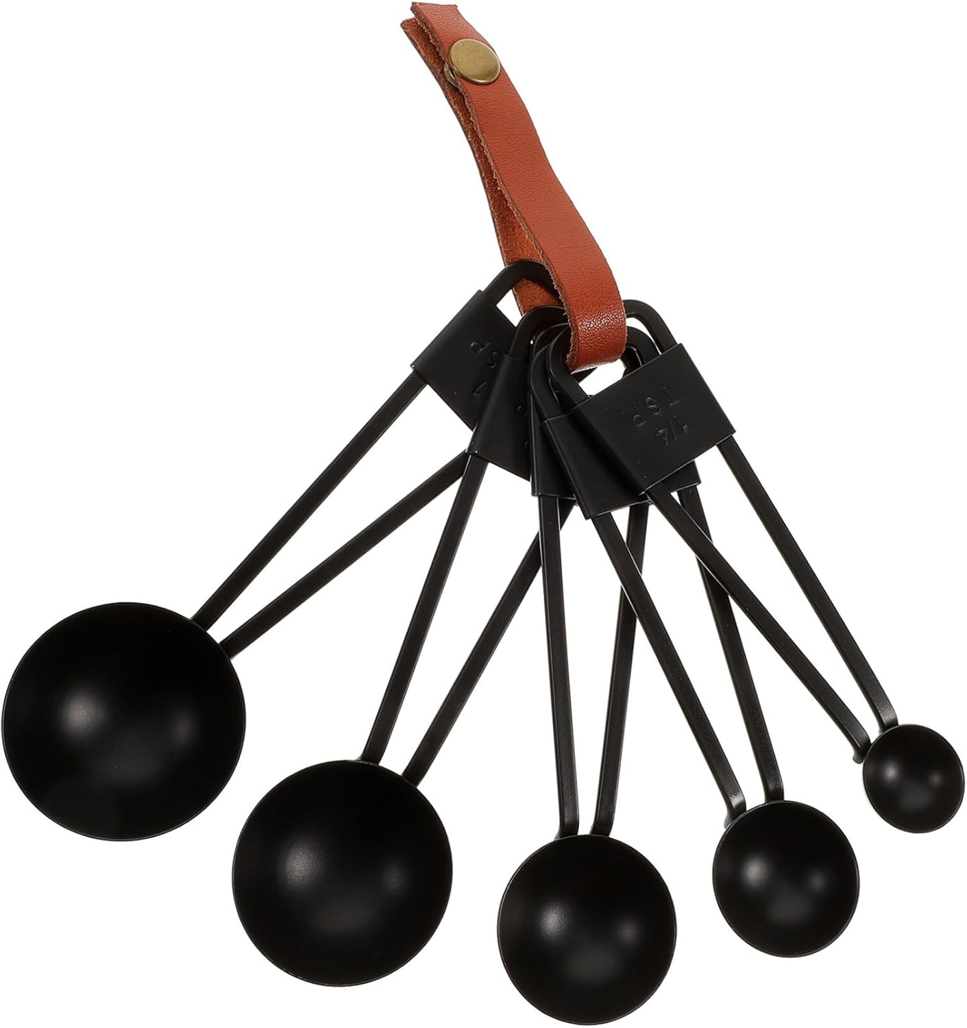 Luxshiny Juego de 5 cucharas medidoras de acero inoxidable, kit de cuchara medidora, cuchara para hornear, cuchara de té para medir ingredientes