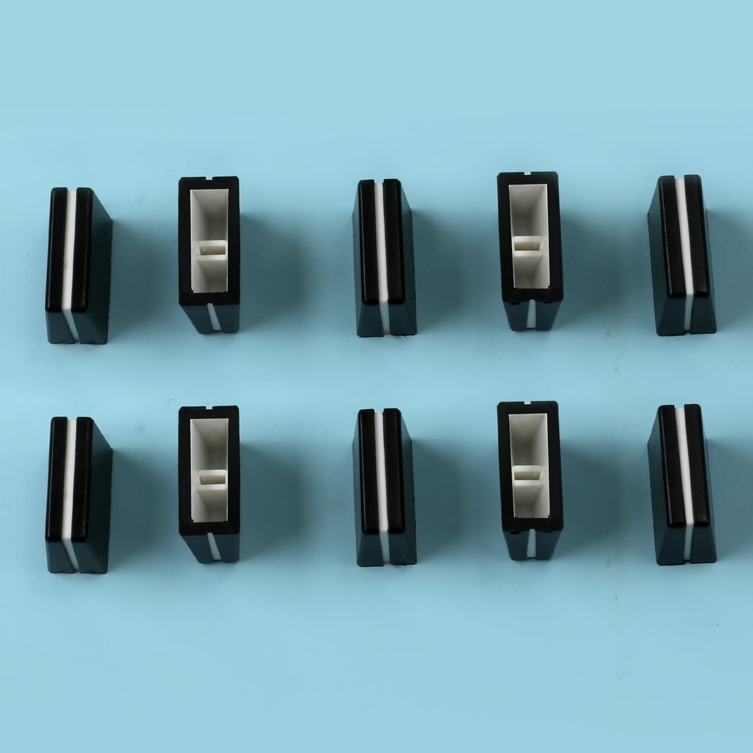 10 tapas Fader Taps, Fader Caps Mezclador Slider Fader Perillas para Pioneer DJM350, 400, 500, 700, 750, 800, 850, 900NEXUS, 900SRT, 900NXS2, 2000,