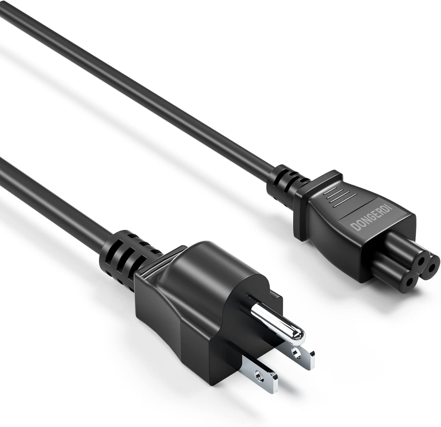Dongerdi Cable de alimentación de CA de 4 pies para cargador de portátilTV, Mickey Mouse NEMA 5-15P a C5, 10A 125V 18AWG