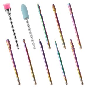 10 brocas de uñas Emery de 332 pulgadas para taladro de uñas (brocas para clavos) para uñas acrílicas, para manicura y pedicura para taladro 10 brocas de uñas Emery de 332 pulgadas para taladro de uñas (brocas para clavos) para uñas acrílicas, para manicura y pedicura para taladro