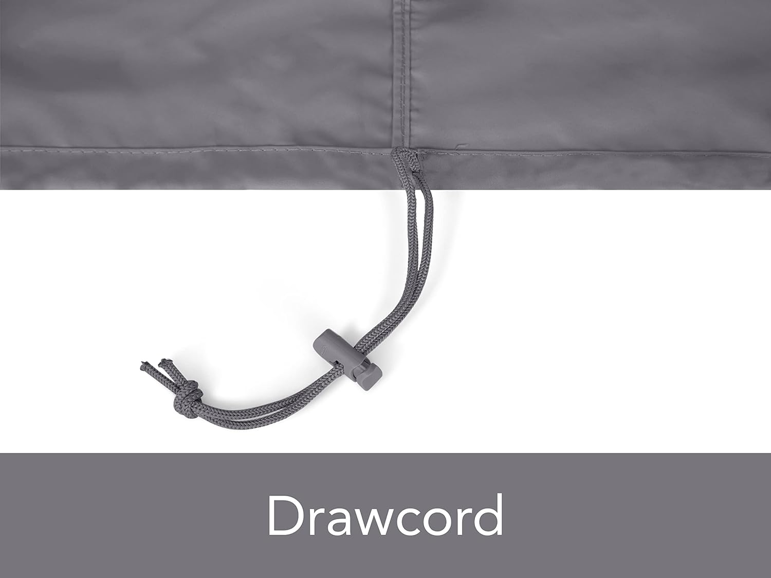 Covermates Funda para silla modular sin brazos para exteriores, poliéster resistente al agua, dobladillo con cordón, rejillas de ventilación, fundas