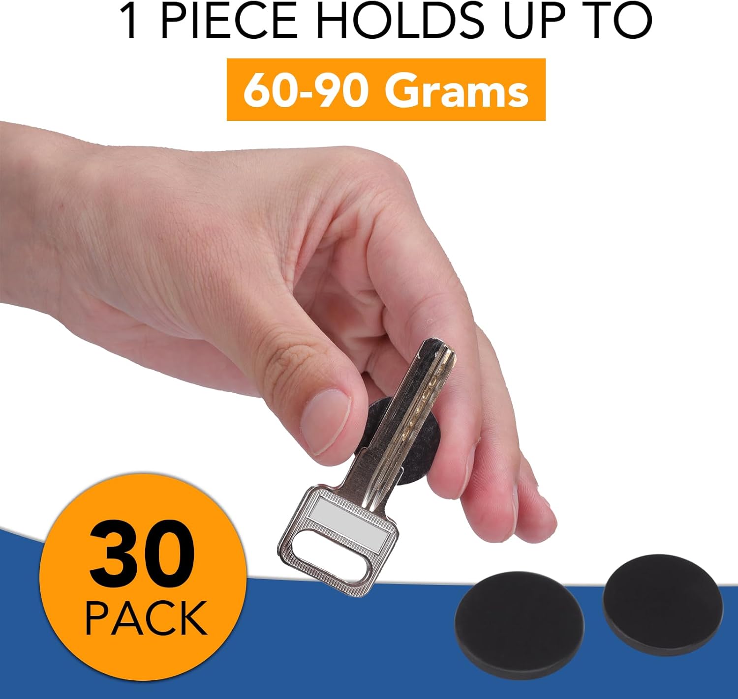 DIYMAG Imanes redondos con respaldo adhesivo para manualidades, 30 unidades, cinta magnética autoadhesiva flexible, hojas magnéticas flexibles con